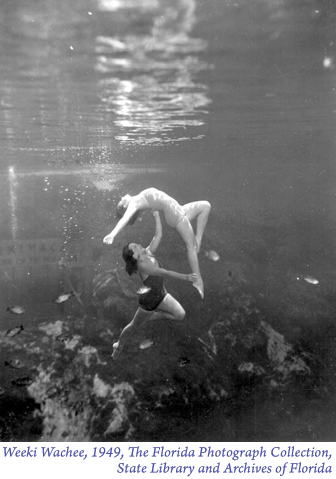 Two Underwater Performers at Weeki Wachee
